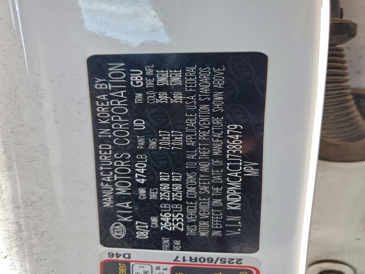 2018 Kia Sportage Lx VIN: KNDPMCAC1J7386479 Lot: 94113155