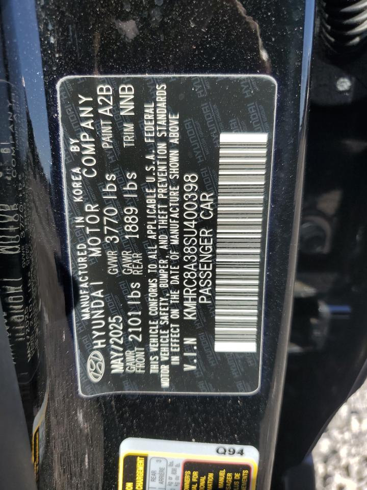 2025 Hyundai Venue Sel VIN: KMHRC8A38SU400398 Lot: 92479915