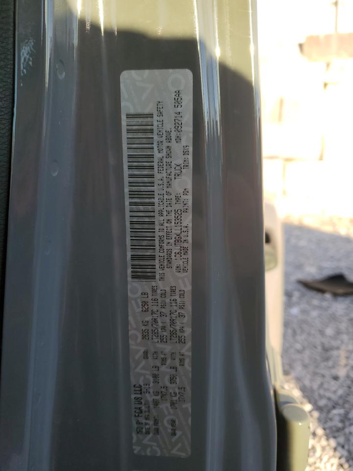 2020 Jeep Gladiator Rubicon VIN: 1C6JJTBGXLL153525 Lot: 92816745