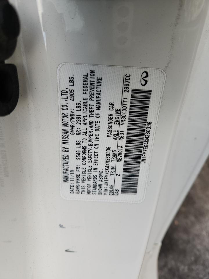 2019 Infiniti Q60 Red Sport 400 VIN: JN1FV7EK4KM360336 Lot: 92711945