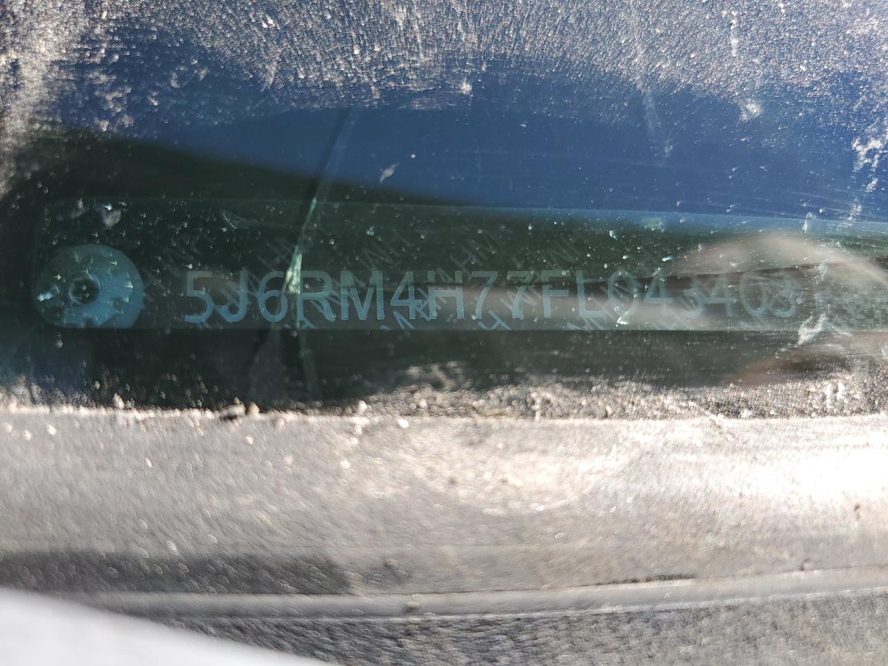 2015 Honda Cr-V Exl VIN: 5J6RM4H77FL043403 Lot: 92858365