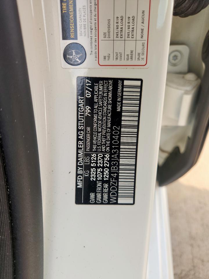 2018 Mercedes-Benz E 300 VIN: WDDZF4JB3JA310402 Lot: 92914765