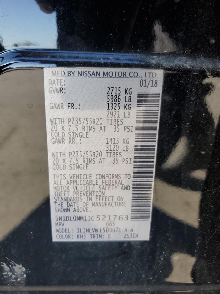 2018 Infiniti Qx60 VIN: 5N1DL0MM1JC521763 Lot: 92578155