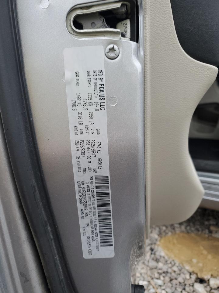 2019 Dodge Grand Caravan Sxt VIN: 2C4RDGCG2KR580910 Lot: 93216295