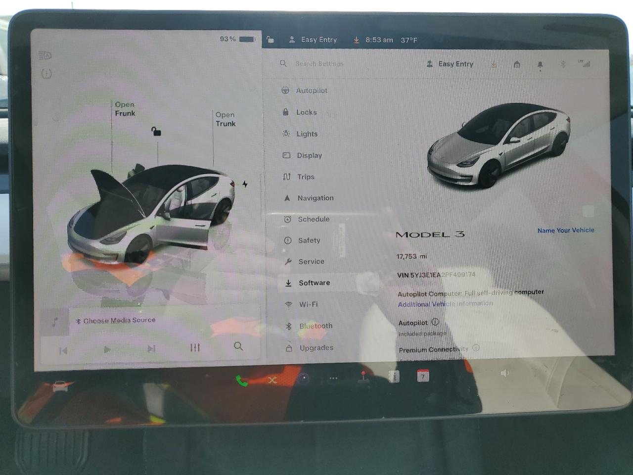 2023 Tesla Model 3 VIN: 5YJ3E1EA2PF499174 Lot: 91107025