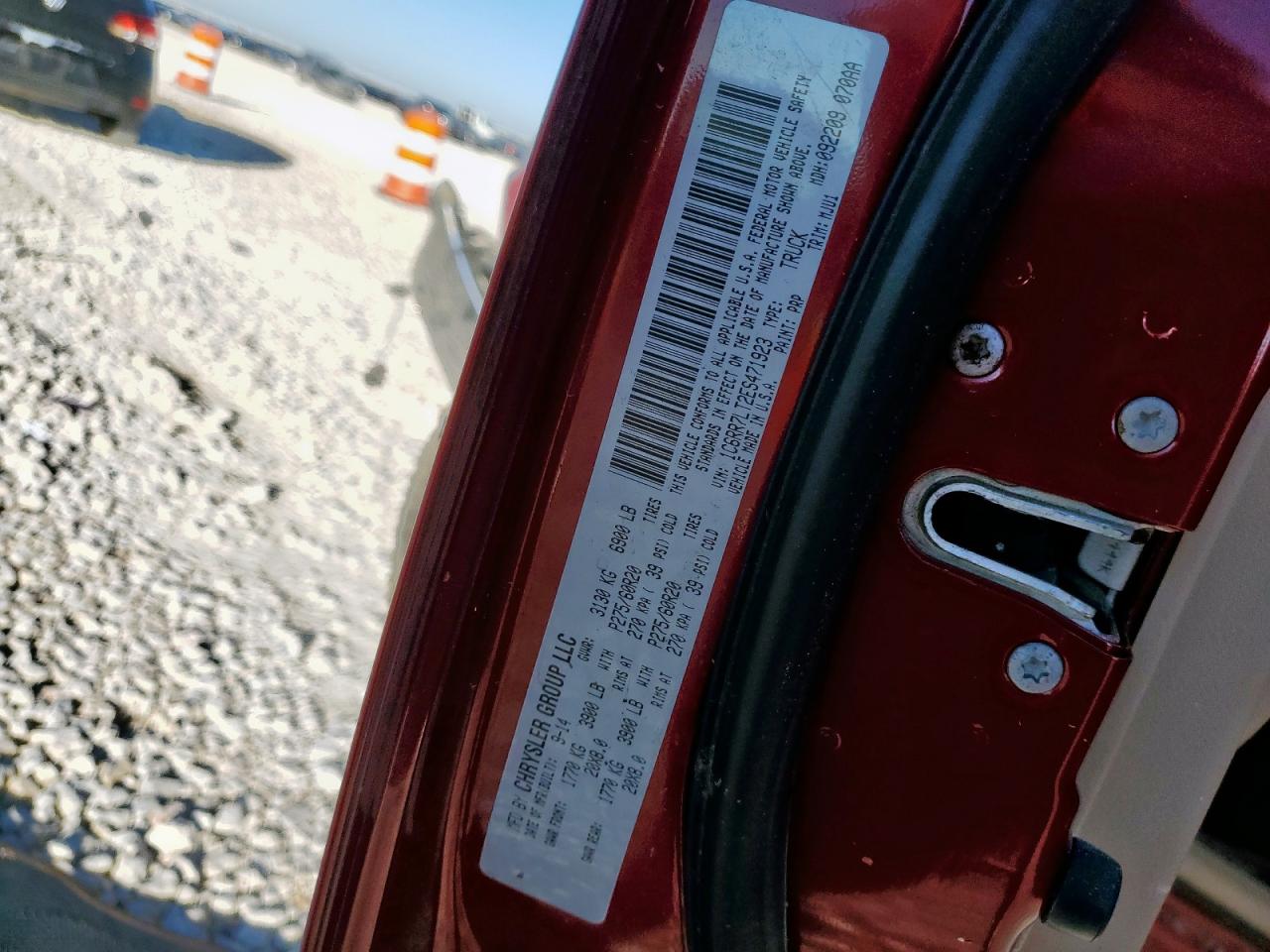 2014 Ram 1500 Slt VIN: 1C6RR7LT2ES471923 Lot: 91385865