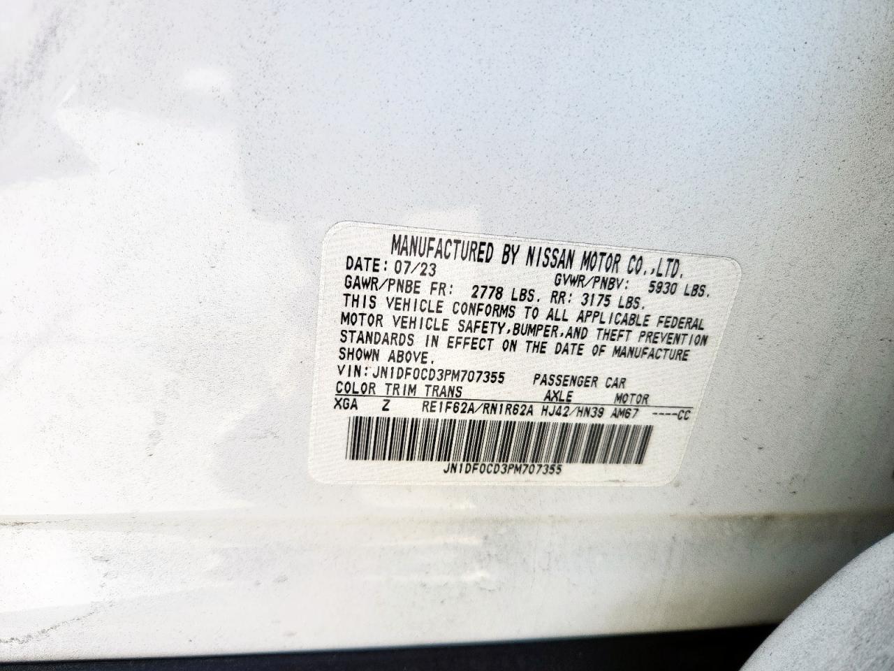 2023 Nissan Ariya Platinum + VIN: JN1DF0CD3PM707355 Lot: 91226275