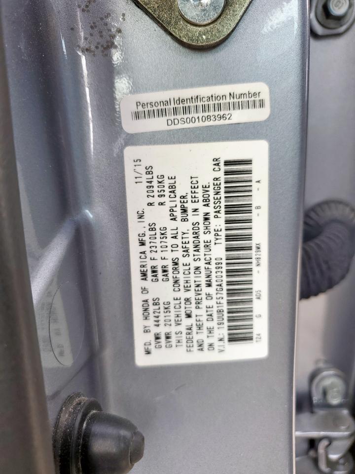 2016 Acura Tlx Tech VIN: 19UUB1F57GA003990 Lot: 93139275