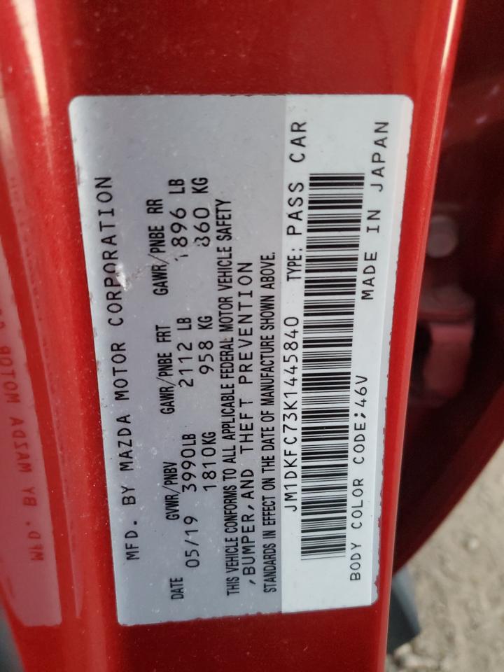 2019 Mazda Cx-3 Touring VIN: JM1DKFC73K1445840 Lot: 91263065