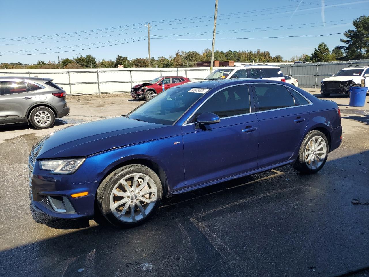 2019 Audi A4 Premium VIN: WAUDNAF46KA037177 Lot: 90848555