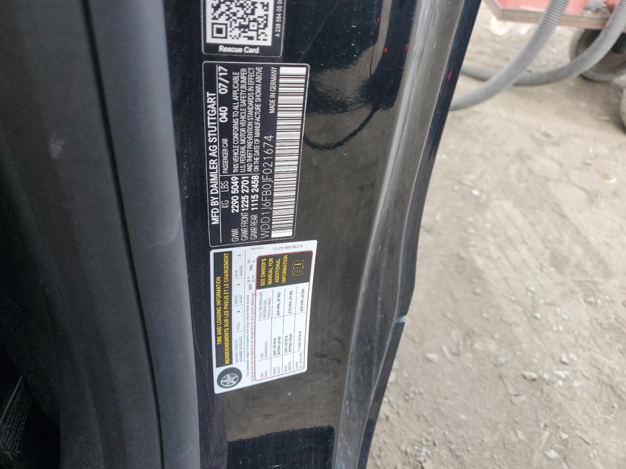 2018 Mercedes-Benz E 400 VIN: WDD1J6FB0JF021674 Lot: 92364725