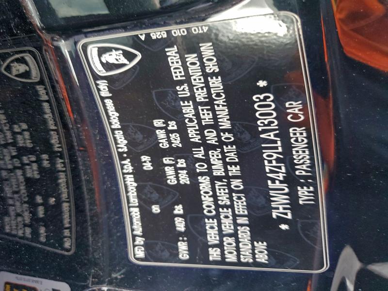 2020 LAMBORGHINI HURACAN EVO  