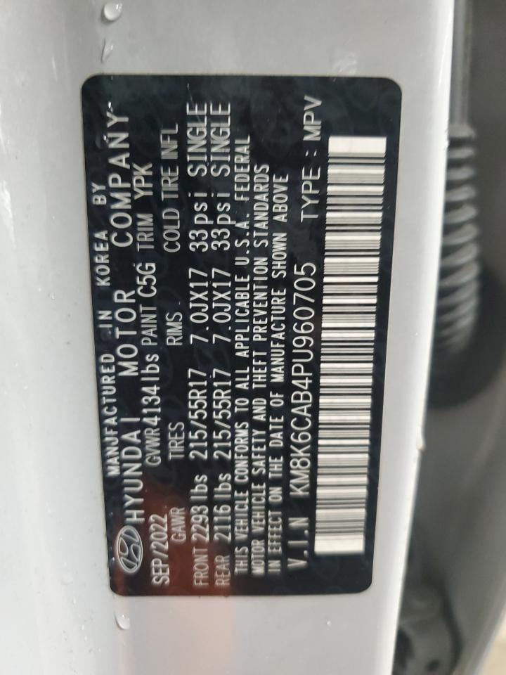 2023 Hyundai Kona Sel VIN: KM8K6CAB4PU960705 Lot: 92485355