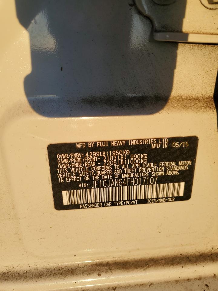 2015 Subaru Impreza Limited VIN: JF1GJAN64FH017107 Lot: 92926725