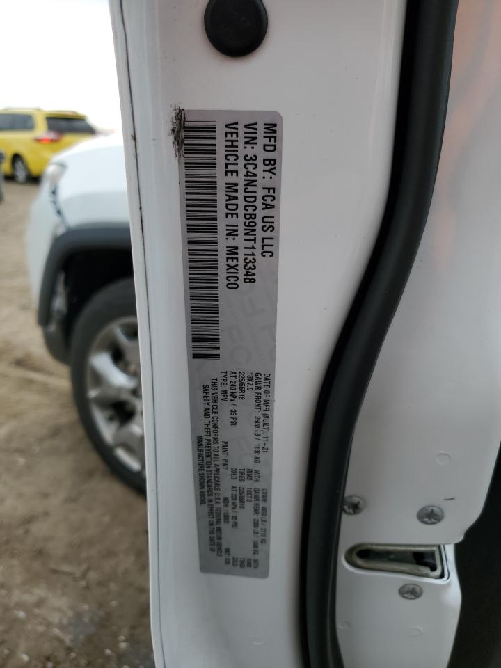 2022 Jeep Compass Limited VIN: 3C4NJDCB9NT113348 Lot: 93244435