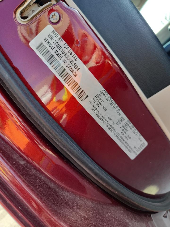 2020 Chrysler Pacifica Touring L VIN: 2C4RC1BG8LR283806 Lot: 93026305