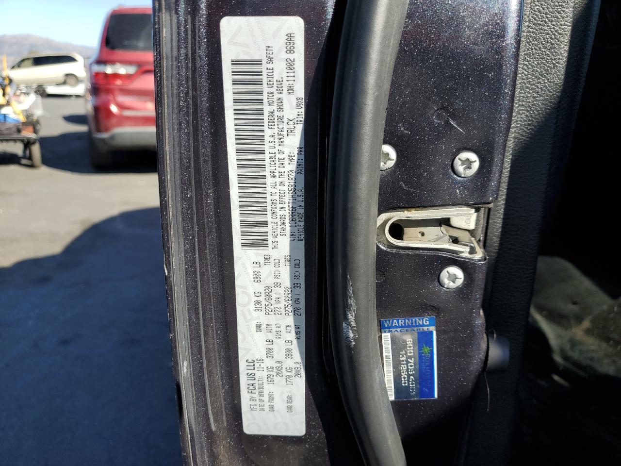 2017 Ram 1500 St VIN: 1C6RR6FT1HS591870 Lot: 91242895