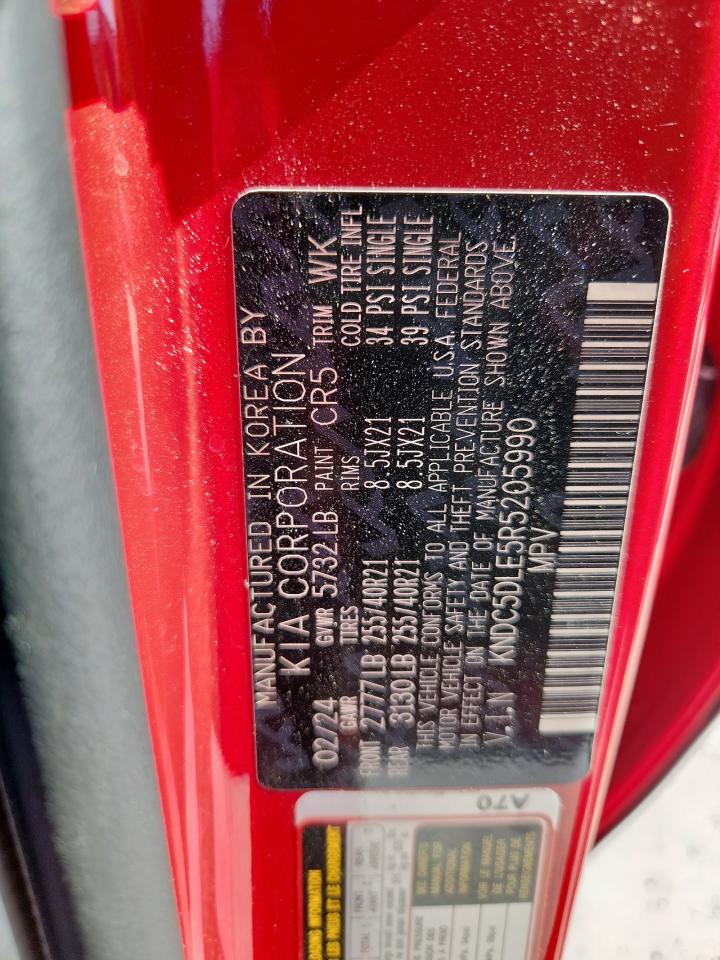 2024 Kia Ev6 Gt VIN: KNDC5DLE5R5205990 Lot: 91998645