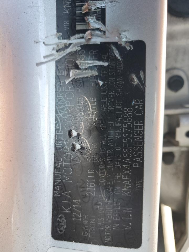 2015 Kia Forte Lx VIN: KNAFX4A66F5375688 Lot: 92609255