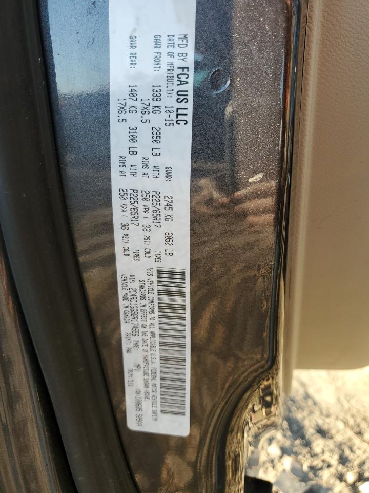 2016 Chrysler Town & Country Limited Platinum VIN: 2C4RC1GG5GR174556 Lot: 92660345