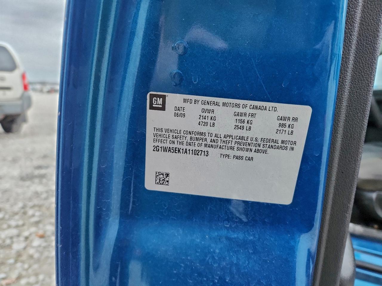 2010 Chevrolet Impala Ls VIN: 2G1WA5EK1A1102713 Lot: 93826195