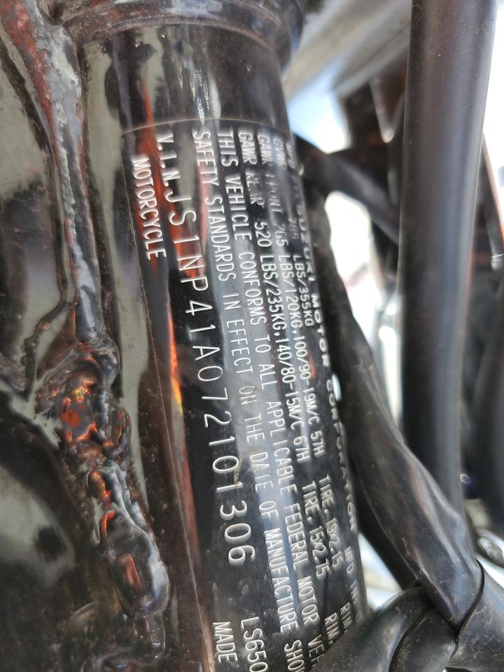 2007 Suzuki Ls650 VIN: JS1NP41A072101306 Lot: 93721595
