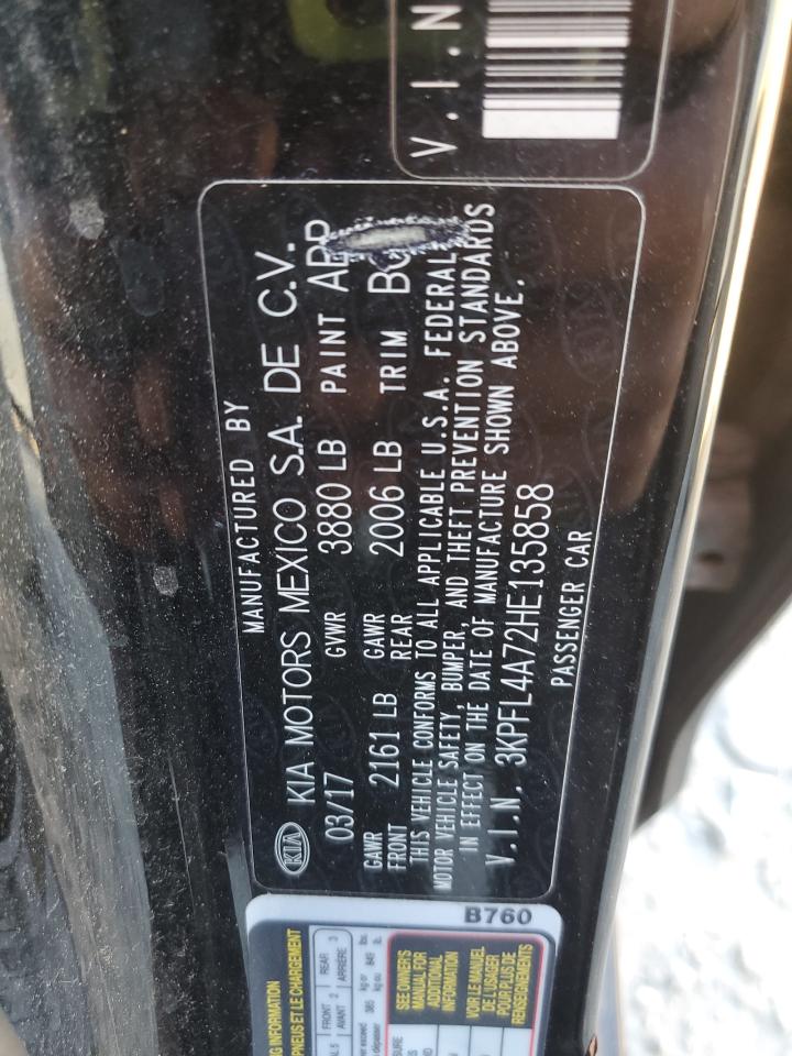 2017 Kia Forte Lx VIN: 3KPFL4A72HE135858 Lot: 91797025