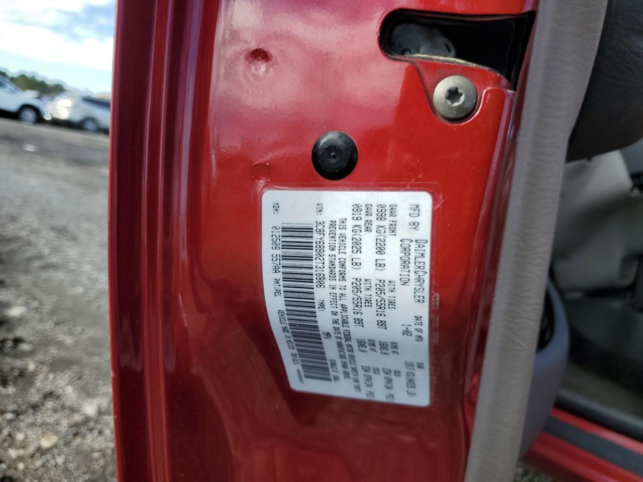 2002 Chrysler Pt Cruiser Limited VIN: 3C8FY68B02T316806 Lot: 91121285