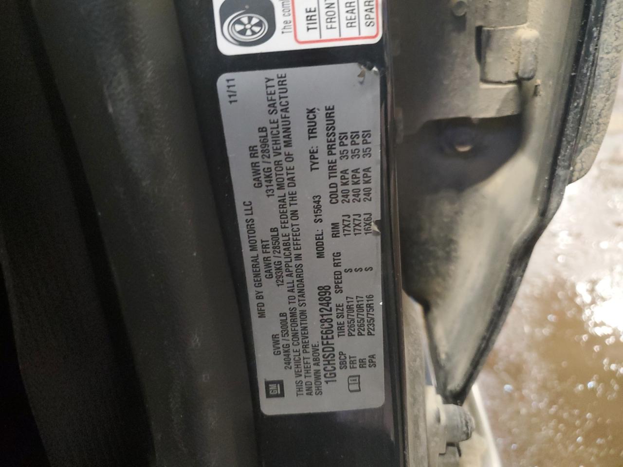 2012 Chevrolet Colorado Lt VIN: 1GCHSDFE6C8124898 Lot: 93276505