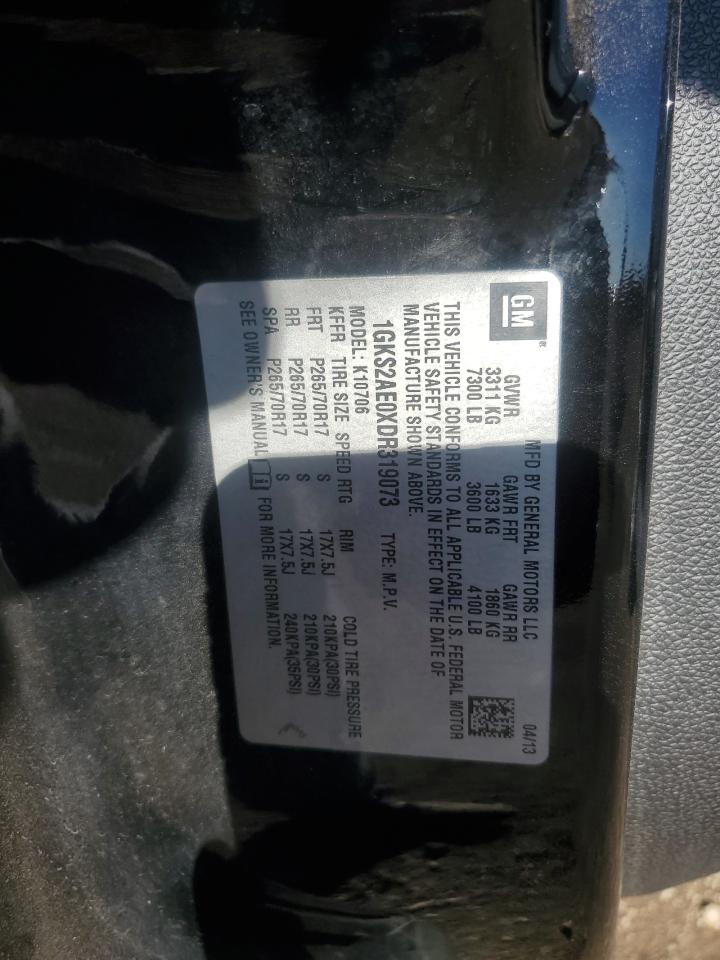 2013 GMC Yukon Sle VIN: 1GKS2AE0XDR319073 Lot: 91892655