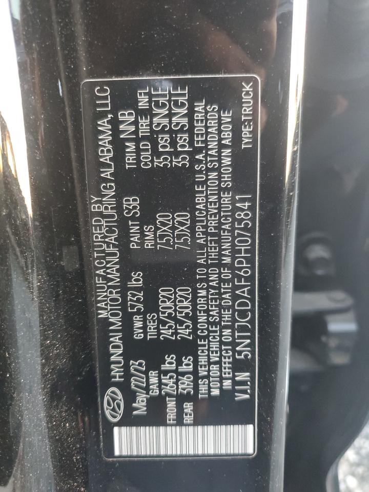 2023 Hyundai Santa Cruz Night VIN: 5NTJCDAF6PH075841 Lot: 92420095