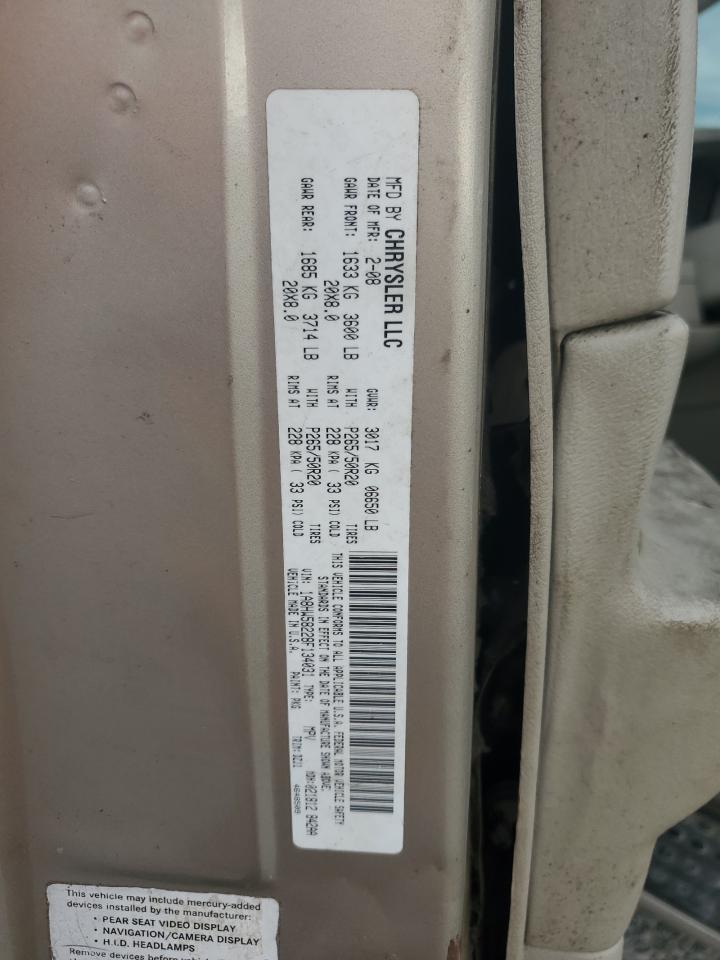 2008 Chrysler Aspen Limited VIN: 1A8HW58228F134031 Lot: 93395715