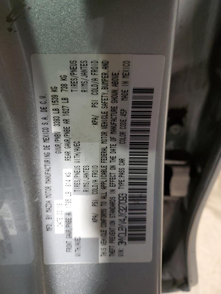 2018 Toyota Yaris Ia VIN: 3MYDLBYV4JY327093 Lot: 93425525