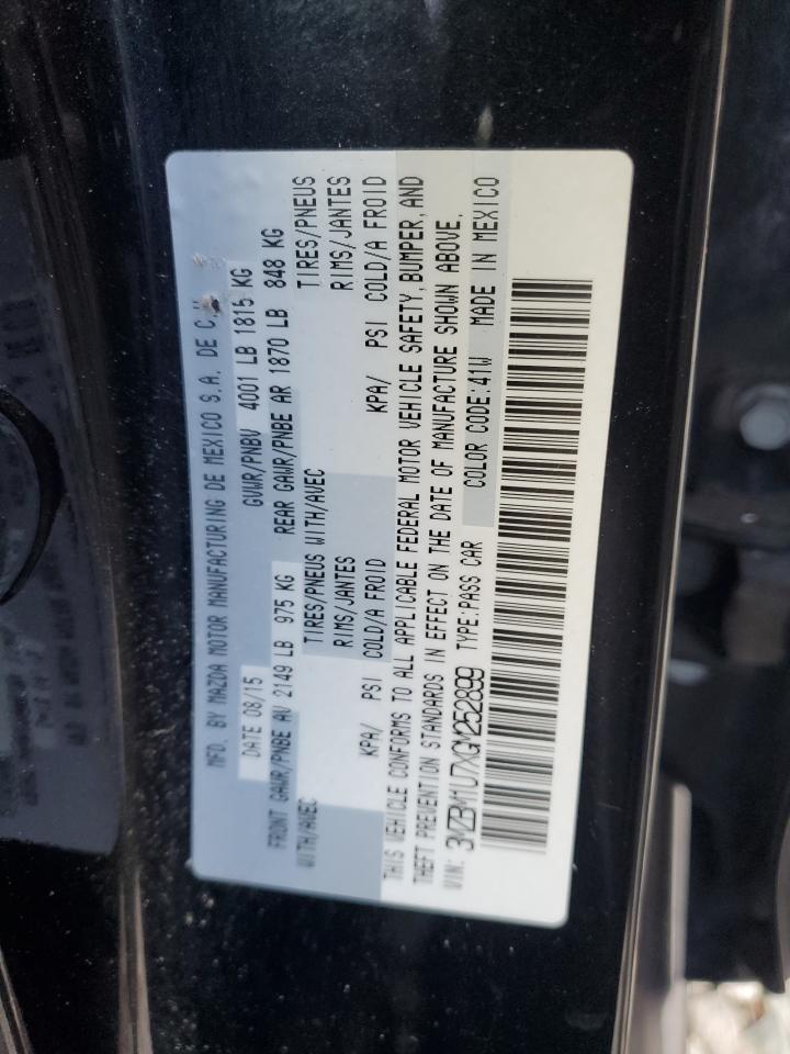 2016 Mazda 3 Sport VIN: 3MZBM1U7XGM252899 Lot: 91279455