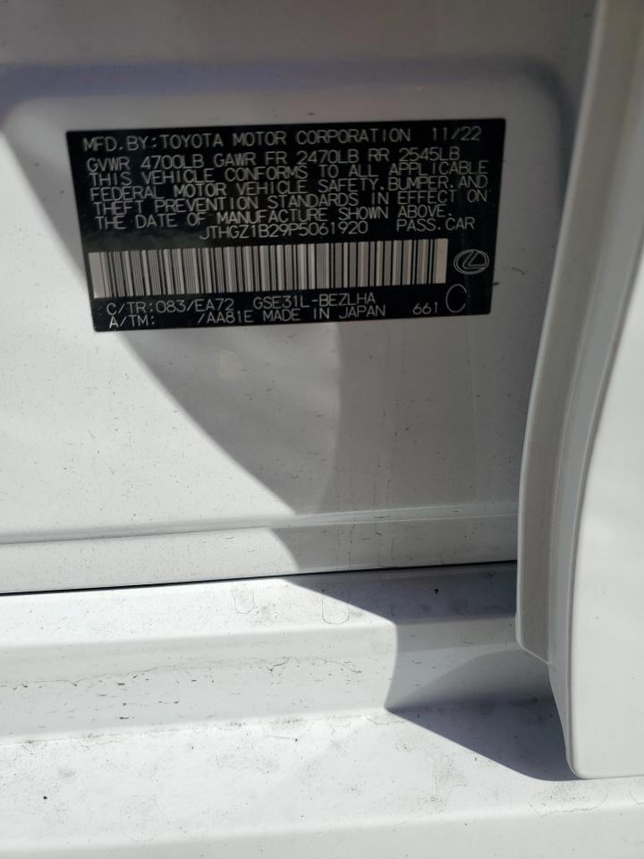 2023 Lexus Is 350 F Sport Design VIN: JTHGZ1B29P5061920 Lot: 90803665