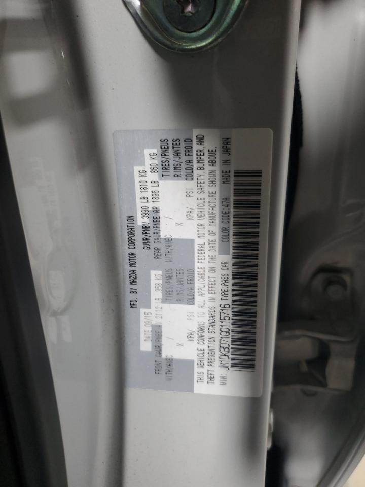 2016 Mazda Cx-3 Grand Touring VIN: JM1DKBD71G0115716 Lot: 92310235