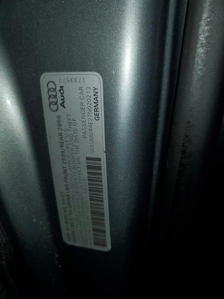 2007 Audi A8 L Quattro VIN: WAUMV44E27N020213 Lot: 93978605