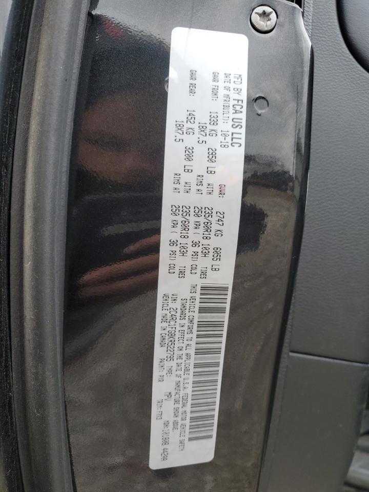 2019 Chrysler Pacifica Touring Plus VIN: 2C4RC1FG8KR522795 Lot: 91492525