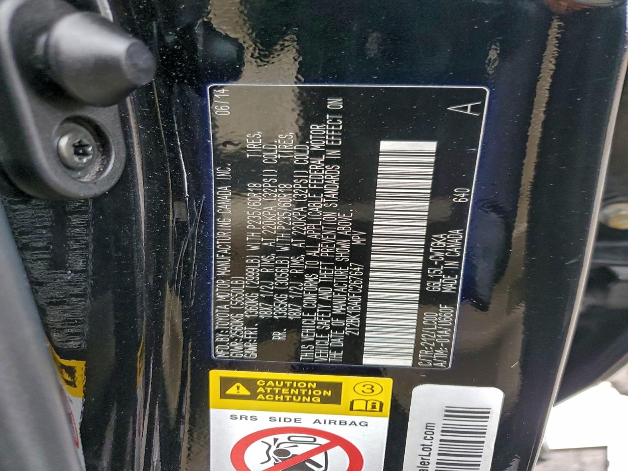 2015 Lexus Rx 350 Base VIN: 2T2BK1BA0FC267647 Lot: 94056845