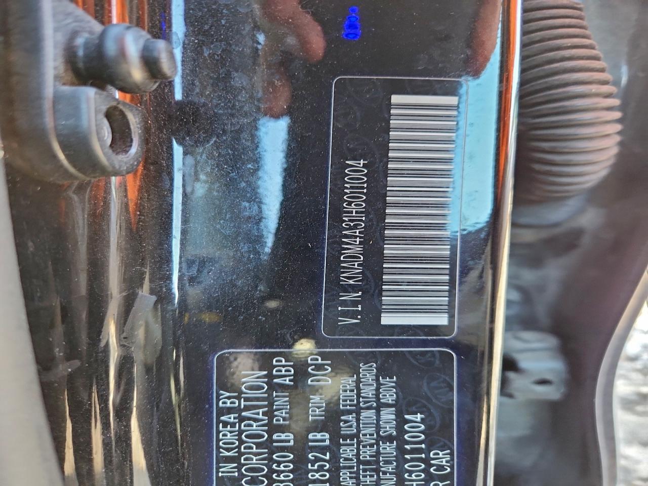 2017 Kia Rio Lx VIN: KNADM4A31H6011004 Lot: 93699905