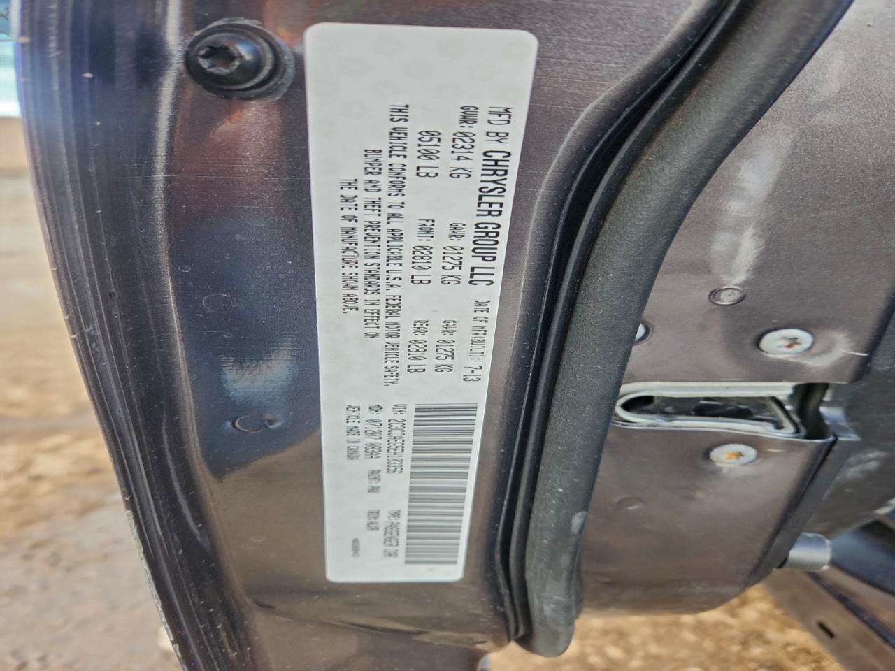 2014 Chrysler 300C VIN: 2C3CCAEG5EH103356 Lot: 94516135