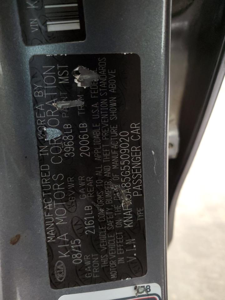 2016 Kia Forte Ex VIN: KNAFX5A85G5509020 Lot: 92988825