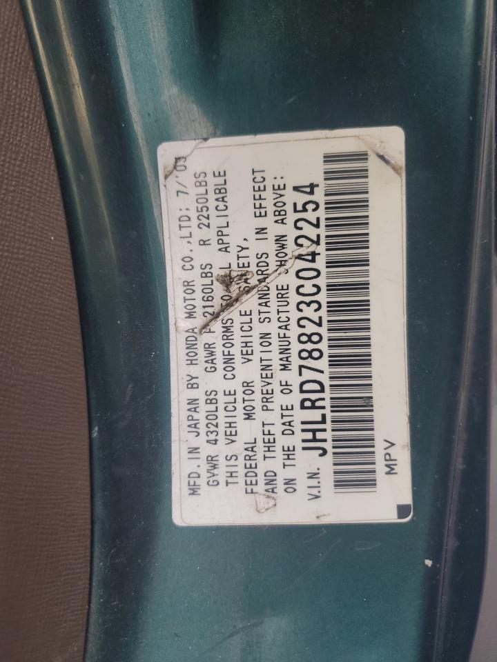 2003 Honda Cr-V Ex VIN: JHLRD78823C042254 Lot: 91937655