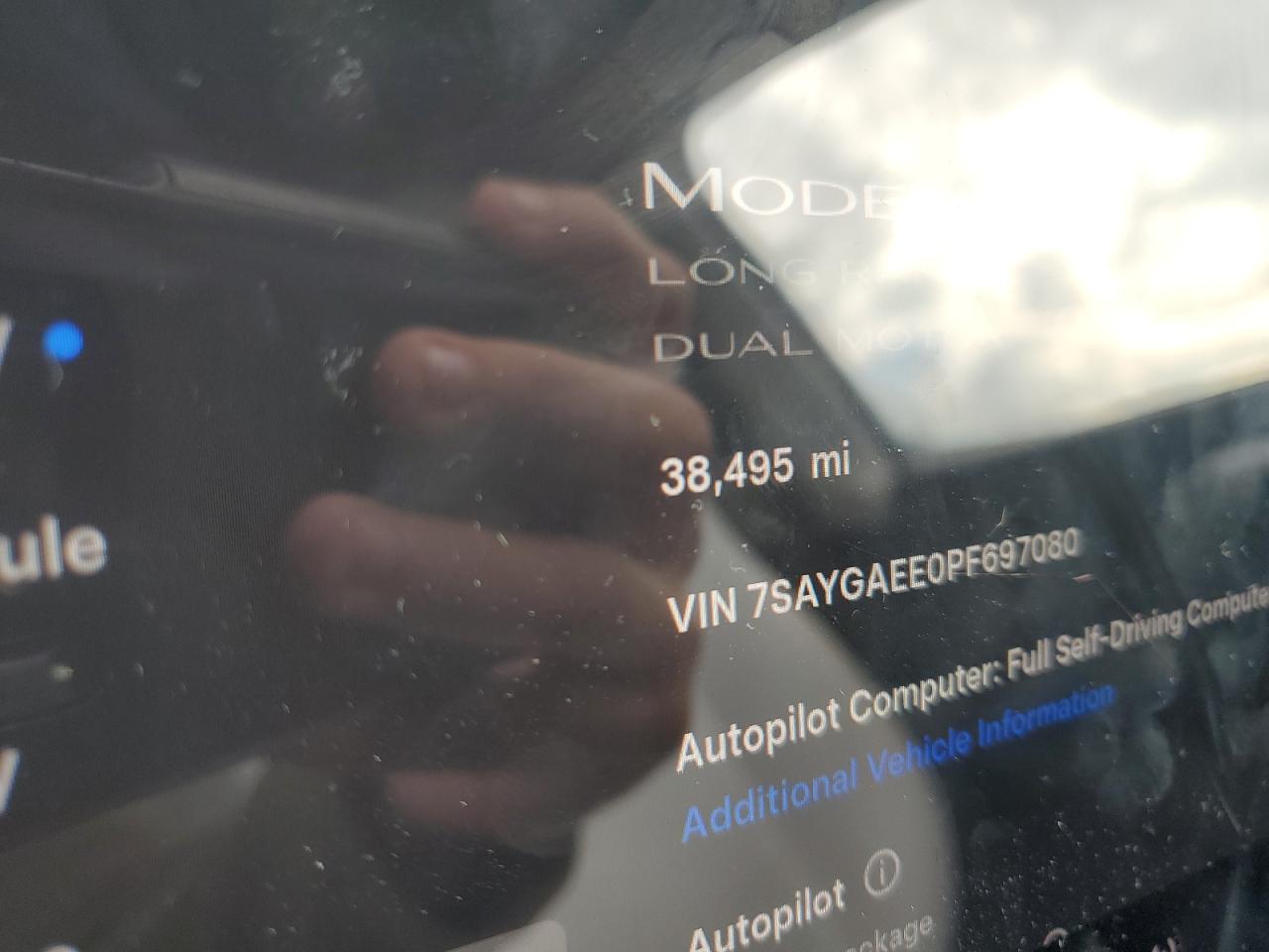 2023 Tesla Model Y VIN: 7SAYGAEE0PF697080 Lot: 92863945