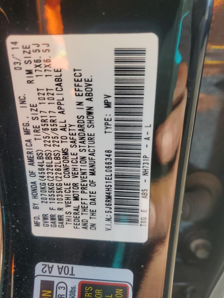 2014 Honda Cr-V Ex VIN: 5J6RM4H51EL066348 Lot: 91234915