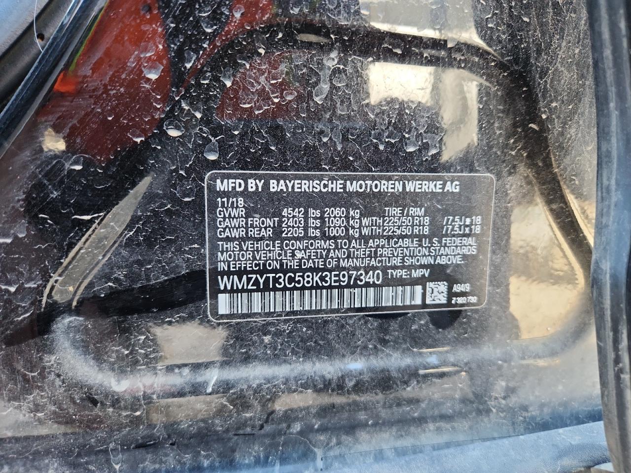 2019 Mini Cooper S Countryman VIN: WMZYT3C58K3E97340 Lot: 90790375