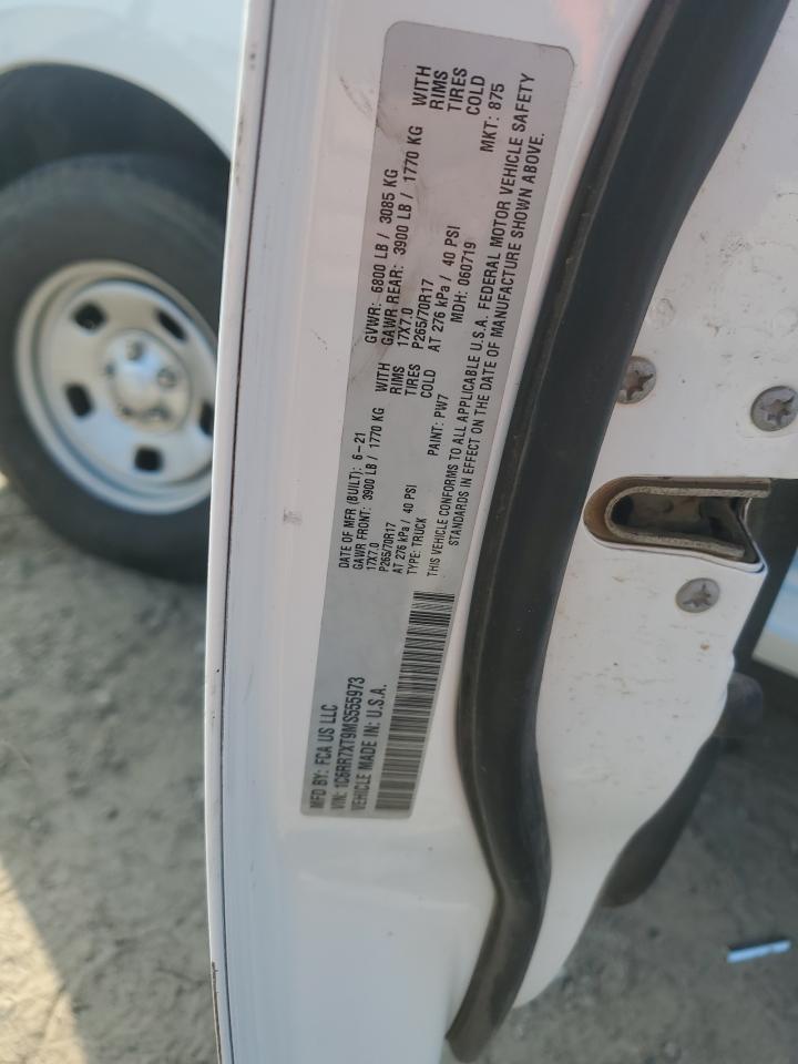 2021 Ram 1500 Classic Ssv VIN: 1C6RR7XT9MS555973 Lot: 93004825