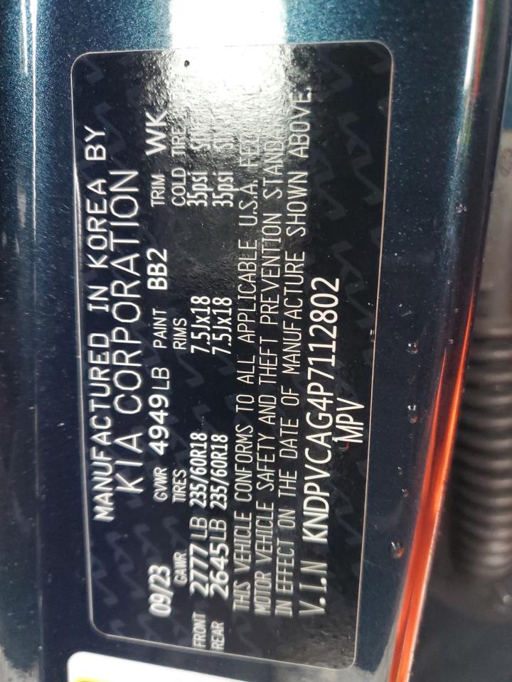 2023 Kia Sportage Ex VIN: KNDPVCAG4P7112802 Lot: 92041225