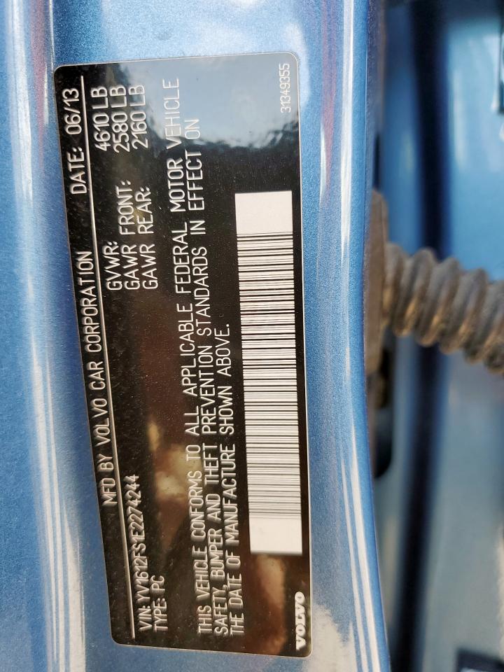 2014 Volvo S60 T5 VIN: YV1612FS1E2274244 Lot: 92203345