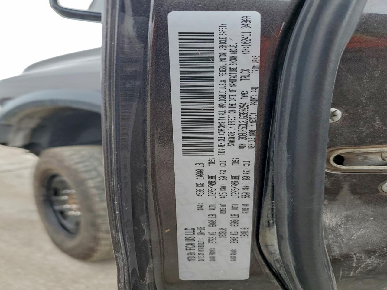 2018 Ram 2500 St VIN: 3C6UR5CL2JG380294 Lot: 91564335